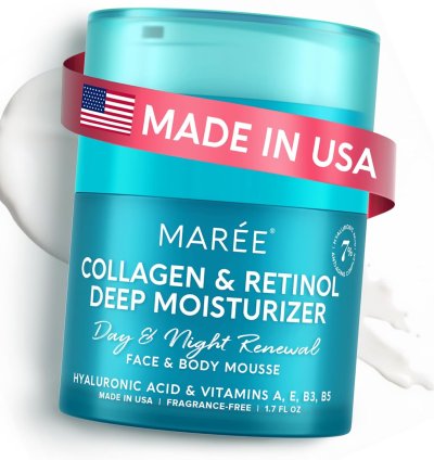 MAREE Face Moisturizer Retinol Cream – Anti-Wrinkle, Collagen-Infused, Skin Tightening Facial Moisturizer for Women
